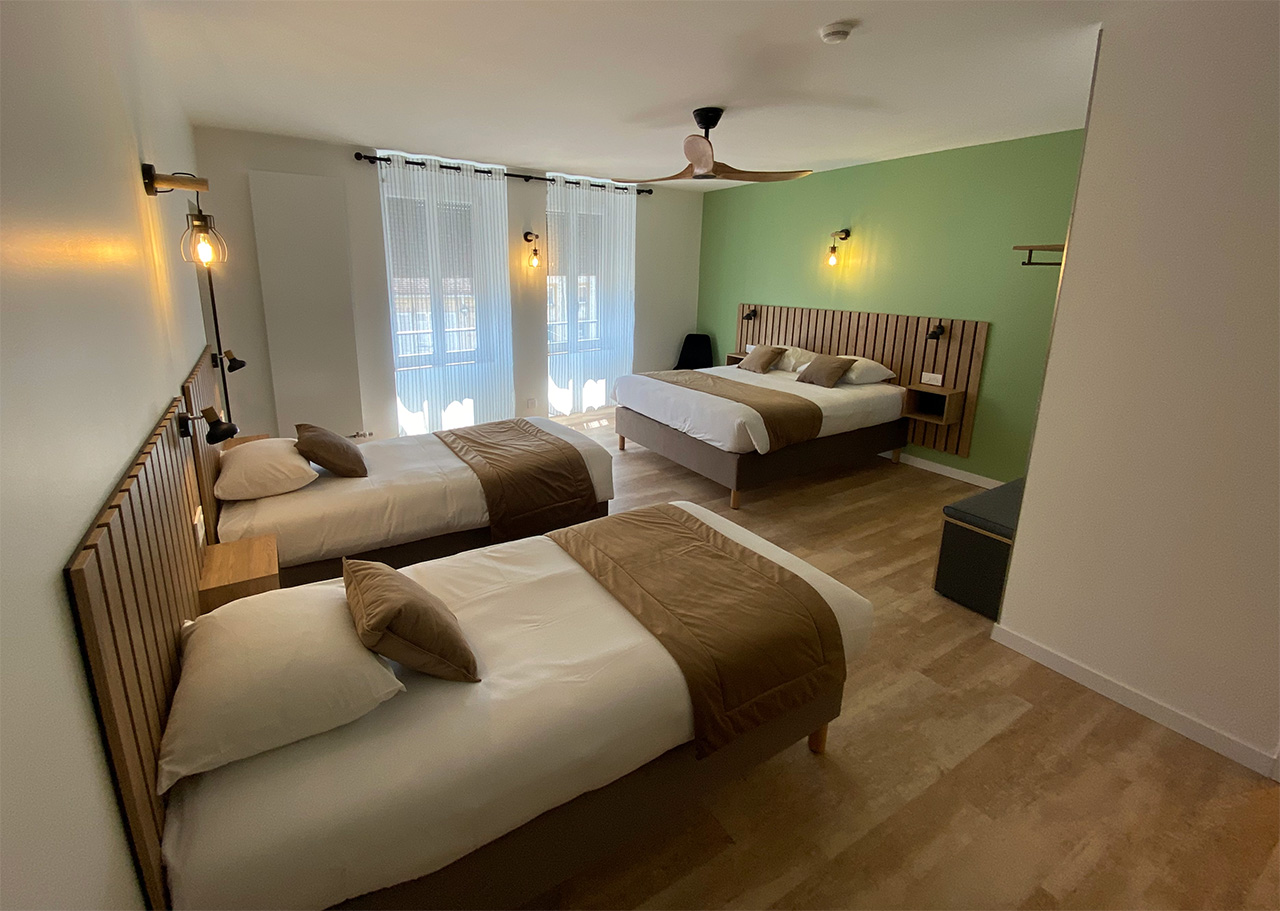 Chambre du Nouvel H&ocirc;tel &agrave; Lons de Saunier