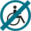 Nos chambres ne sont pas accessibles aux personnes à mobilité réduite